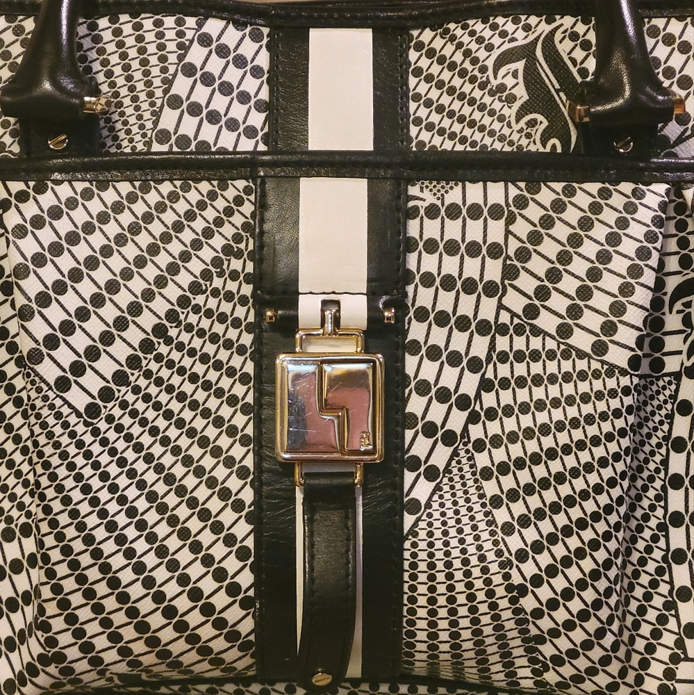 🚫SOLD🚫L.A.M.B. Gwen Stefani Samburu Hopewell Expandable Satchel Luxury - Picture 6 of 16